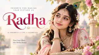 Top Prompts for Making Your Picture as Radha with AI