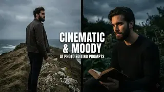 10+ Cinematic and Moody AI Photo Editing Prompts for Boys