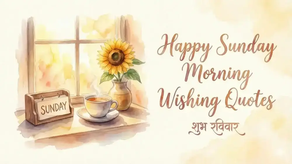 Happy Sunday Morning Wishing Quotes | Peaceful Sunday Messages