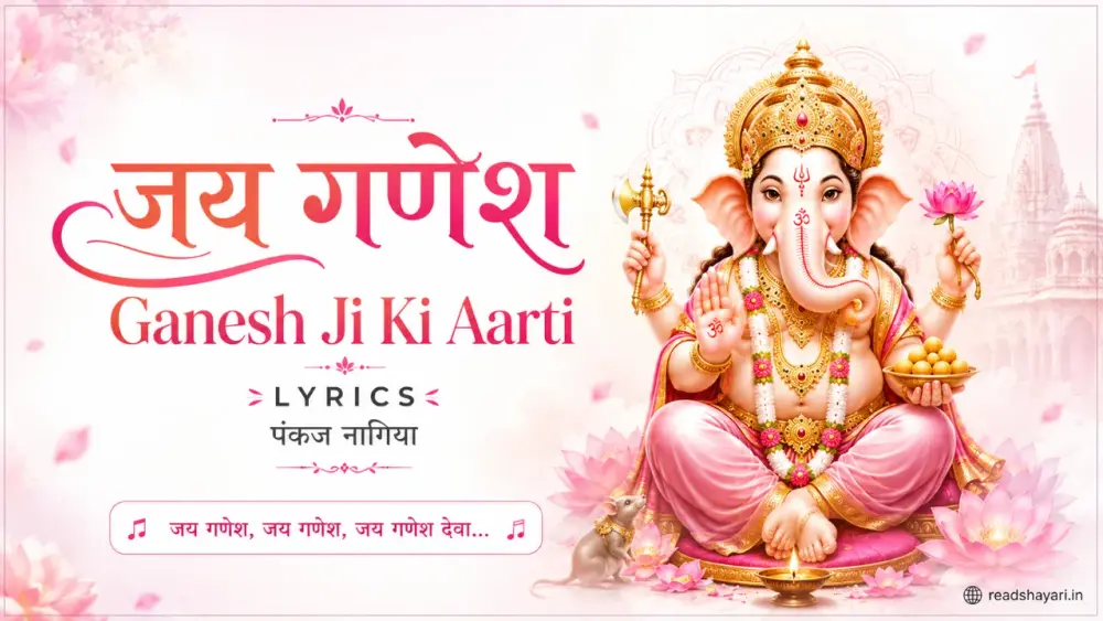 Ganesh Ji Ki Aarti Lyrics (पंकज नागिया) | T-Series